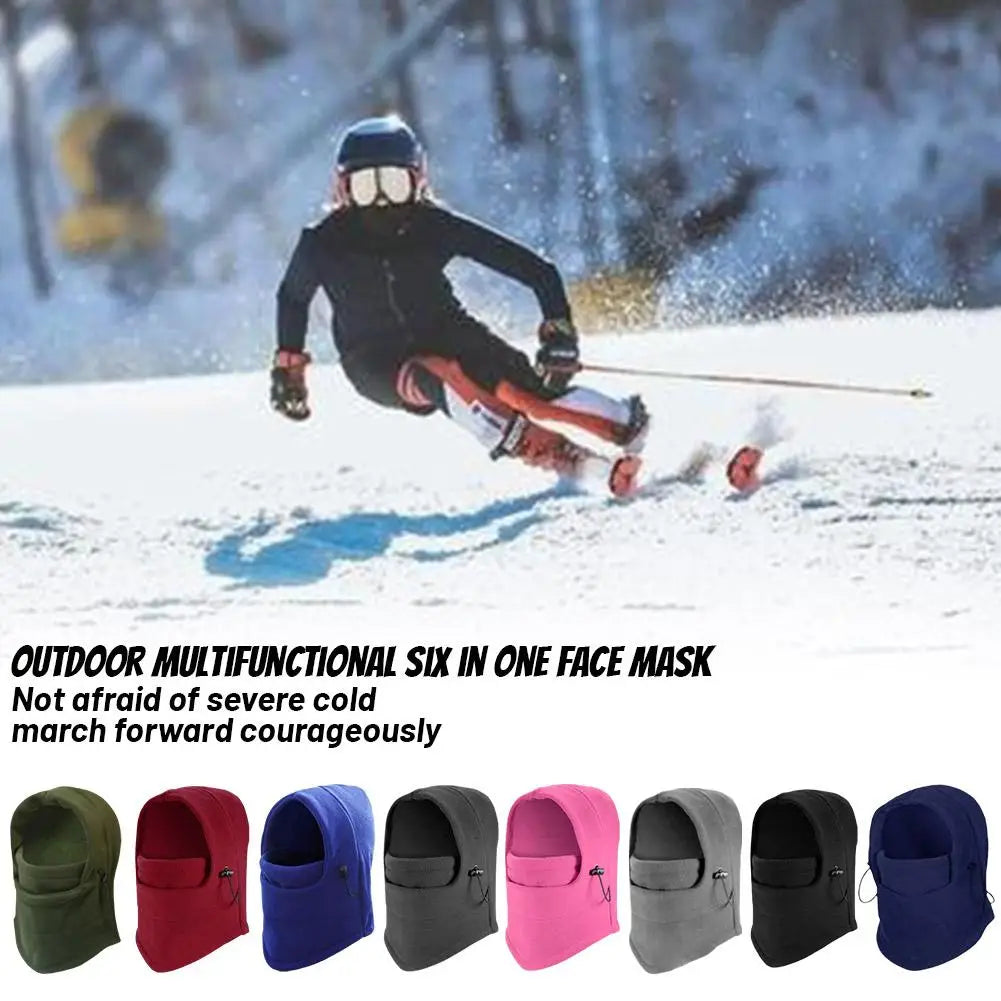 New Fashion Warm Cap Winter Men Women Hats Waterproof Thermal Fleece Balaclava Hat Hooded Neck Warmer Hiking Scarves Hats