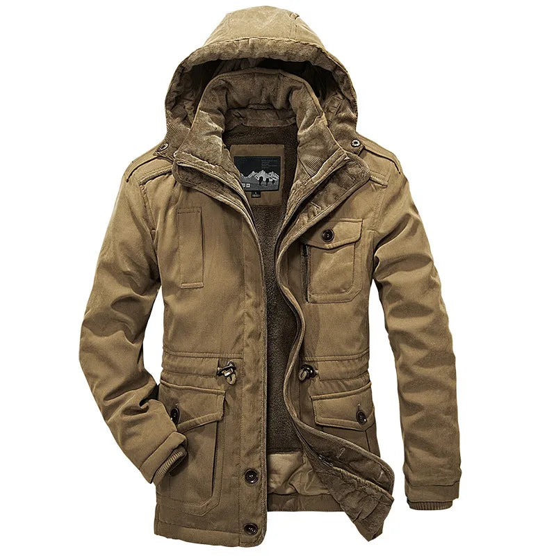 New Parka Men Coats Winter Jacket Men Thicken Hooded Waterproof Outwear Warm Coat Casual Mens Jackets Overcoat Fur Thick coats