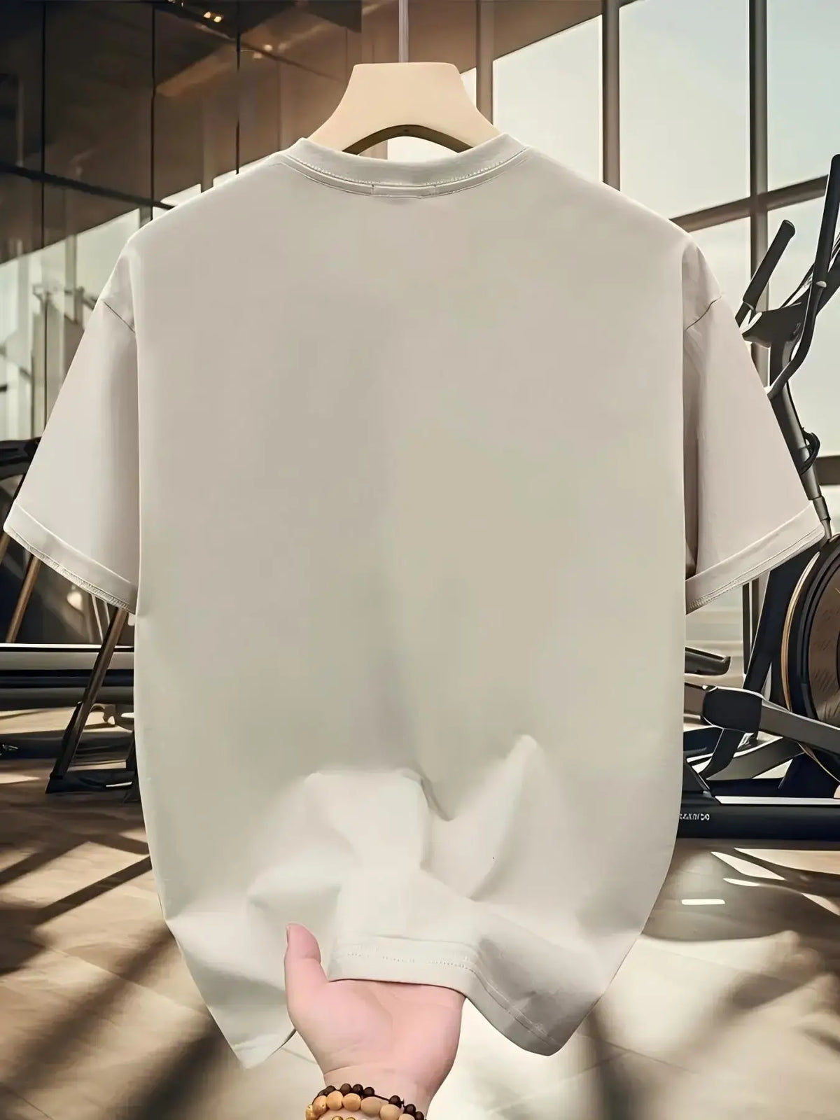 Men's stylish, casual, relaxed Italian-style Milan letter print round-neck short-sleeved T-shirt