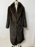 Long Coats Women Faux Fur Streetwear Thick Warm Coat Turn Down Collar Y2k Outerwear Jackets Open Stitch Autumn Winter Spring
