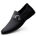 Dress Flats Breathable Oxford Footwear Genuine Leather Mens Shoes Slip on Office Male Formal Shoes Wedding Party Men Monk Shoes