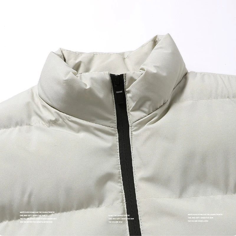 Autumn Men' Sleeveless Vest Jackets Winter Fashion Male Cotton-Padded Vest Coats Men Stand Collar Warm Waistcoats Clothing 5XL
