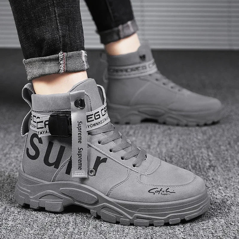 Desert Boots for Men Hiking Shoes Men Outdoor Boots Mountaineering and Wading Man Ankle Boots Wear-resistant High-top Shoes Men
