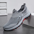 Men's Summer New Soft Bottom Net Shoes Shark Casual Shoes Breathable Mesh Shoes Middle-Aged And Elderly Comfortable Dad Shoes