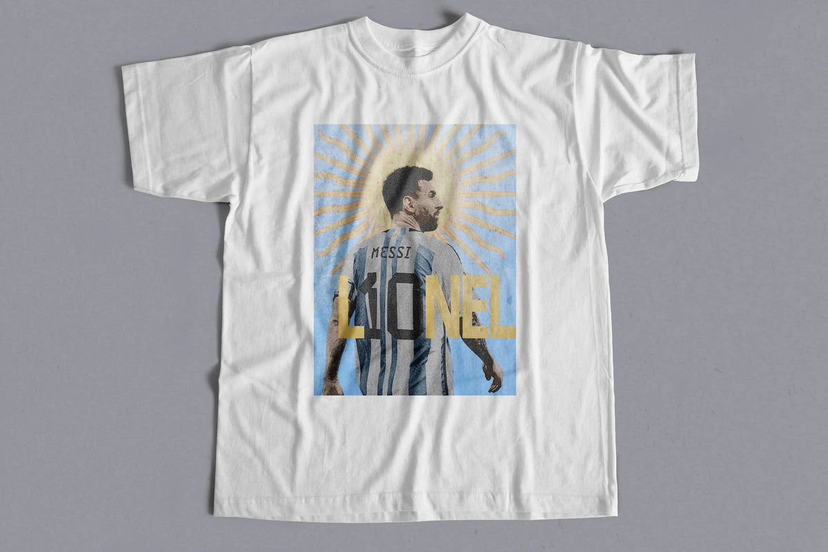 2026 Messi Portrait Graphic Oversized T Shirt Hip Hop Streetwear Unisex Casual Short Sleeve Tee Multiple Colors Option