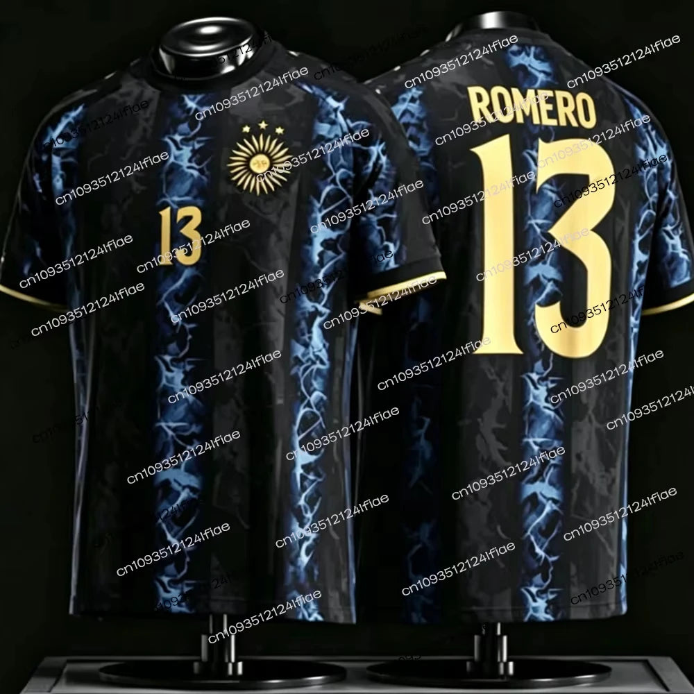 2026 New Argentine Messi Men's Traditional Football Jersey, Casual Outdoor Breathable Quick-Drying Men's Short-Sleeve T-Shirt