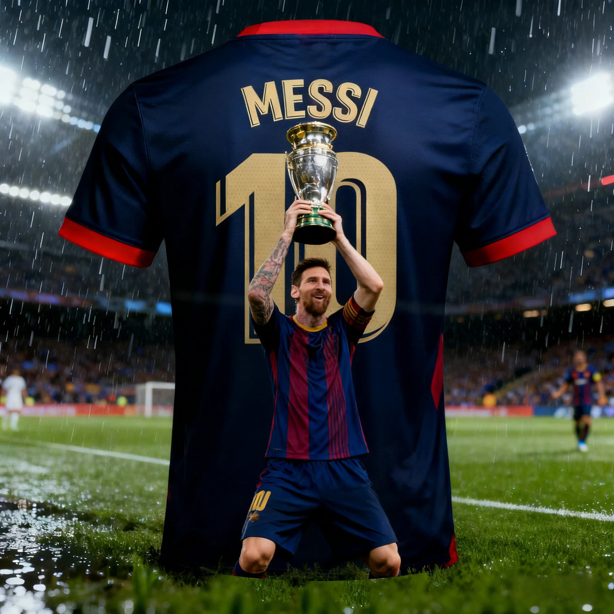 Argentine Style Messi 10 Jersey Football T-shirt for Men, Suitable for Outdoor Daily Exercise and Breathable Men's Clothing