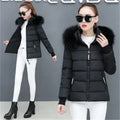 2026New Cotton-Padded Jacket Women's Winter Warm Cotton Padded Coat Thin Light Parkas Overcoat Short Hooded Outerwear Ladies Top