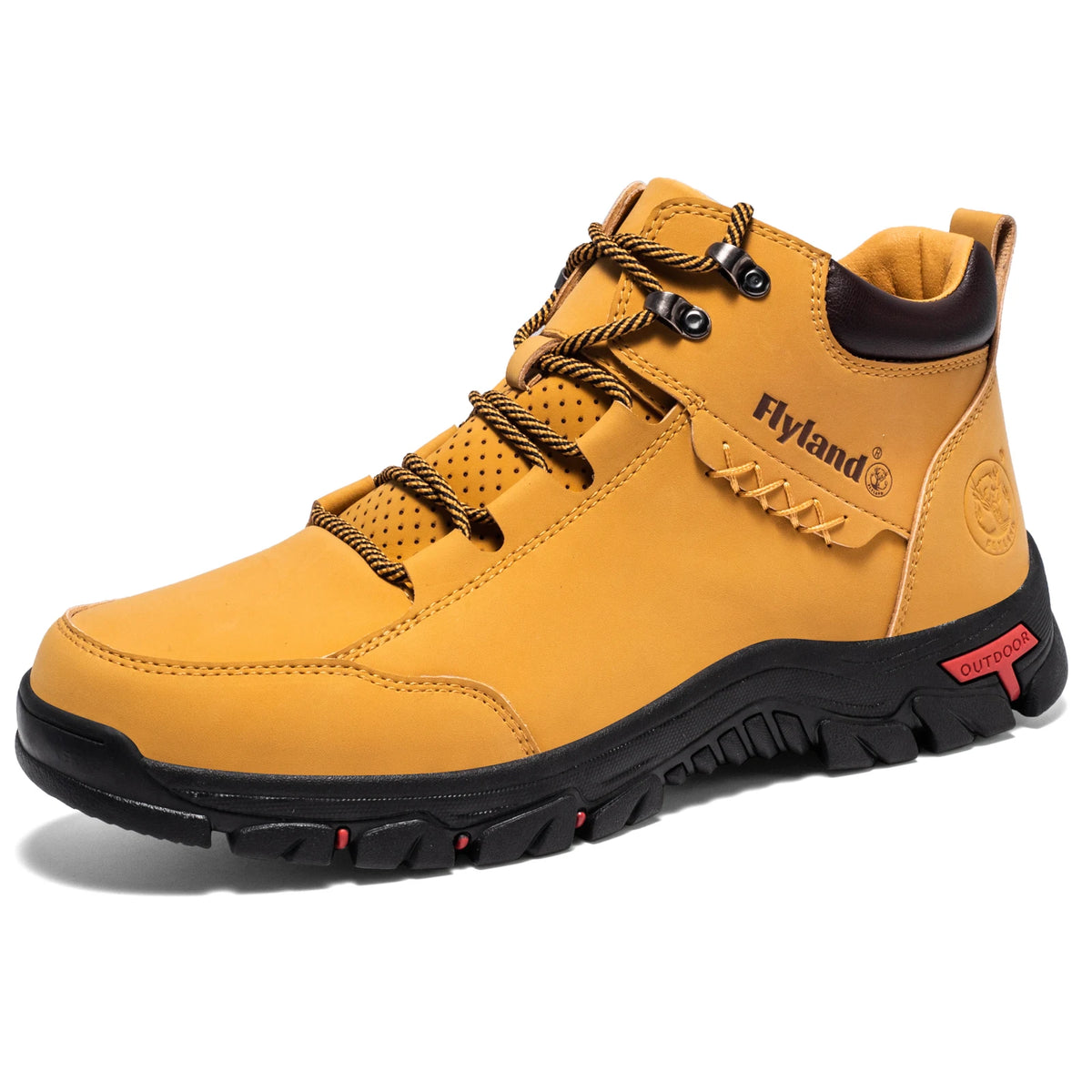 FLYLAND Fashionable Casual Men's Shoes High Top Outdoor Sports Shoes Comfortable And Safe Ankle Boots