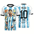 2026 Messi No.10 football jersey fan commemorative gift Summer Sports Men's T-Shirt Kid's Clothing Tee Woman cycling jersey
