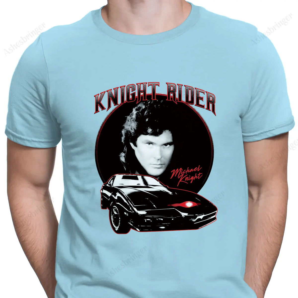 Knight Rider Michael Knight Graphic T Shirt Street Casual Style Tee for Men and Women