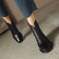 Ankle Boots for Women  Side Zipper Stretch Middle Heel  Short Boot Fashion Pointed Shoes Botas De Mujer 2024