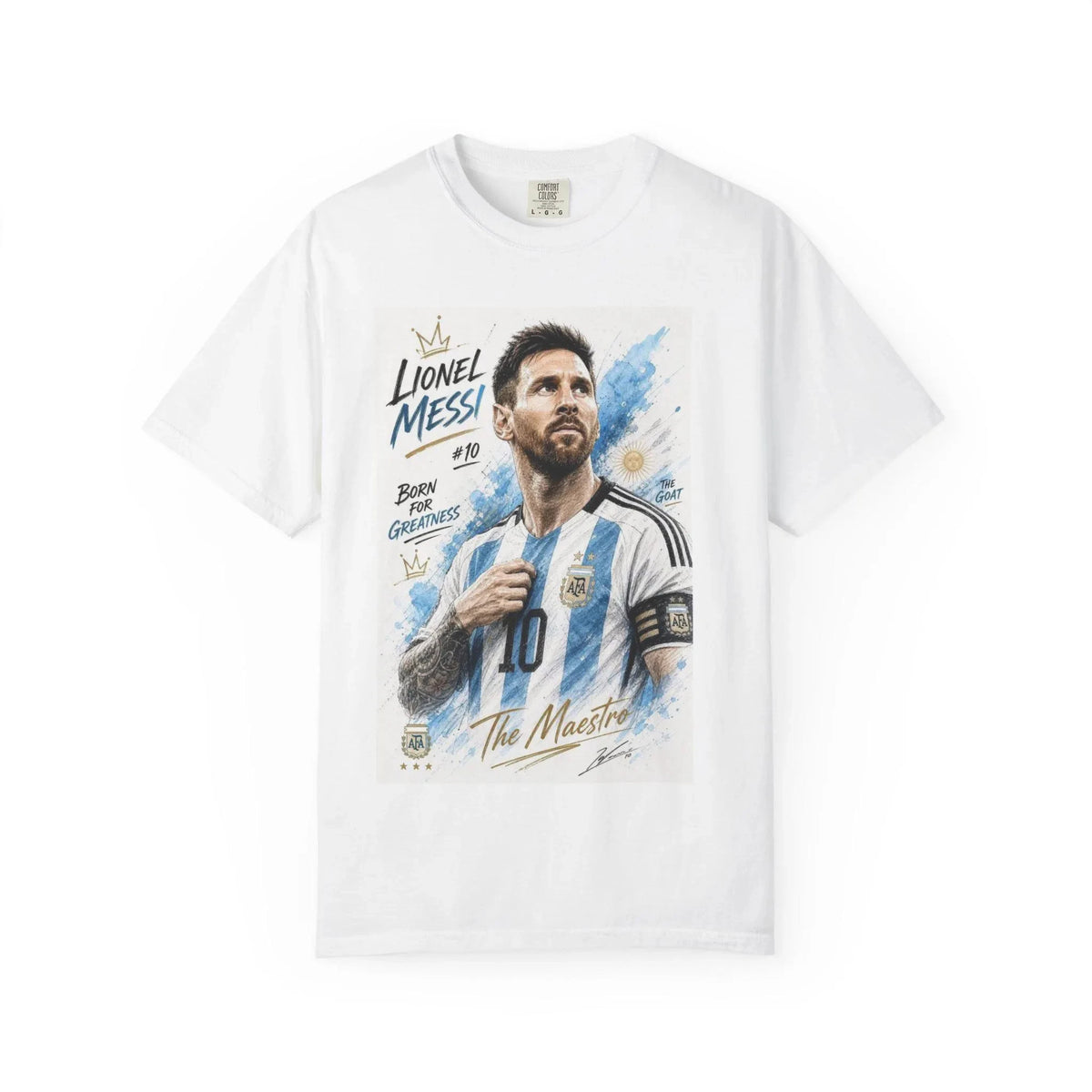 2026 Messi Portrait Graphic Oversized T Shirt Hip Hop Streetwear Unisex Casual Short Sleeve Tee Multiple Colors Option