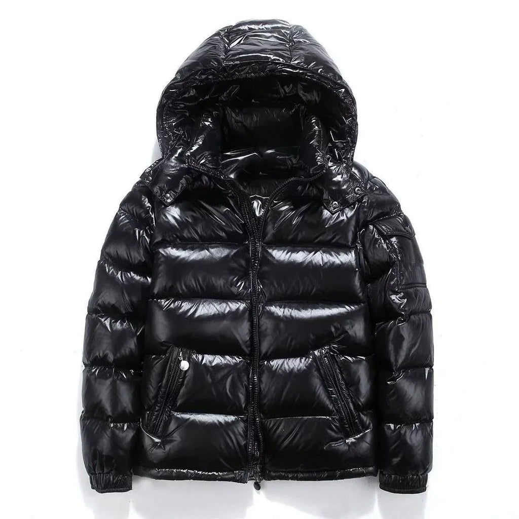 High Quality New Hooded Down Men Trend Solid Color Short Winter Hooded Jackets Coat Windproof Thickened Warm Long Sleeve Parkas