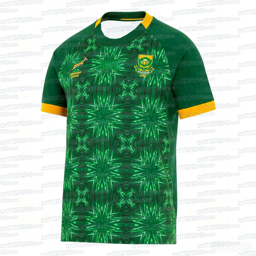 2026 South Africa Springboks Rugby Jersey Summer Oversize T-shirt Breathable Quick Drying Streetwear Clothing FamilyMatching