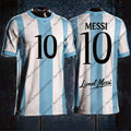 2026 Messi Commemorative Edition Jersey/T-Shirt Special Edition—Men's Argentina Sports T-Shirt and Kids' Soccer Training Set