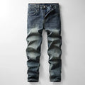 2024 Autumn/Winter  New American Denim Cowboy Set Classic Simple Versatile Washed and Elastic Jacket Jean clothes for men