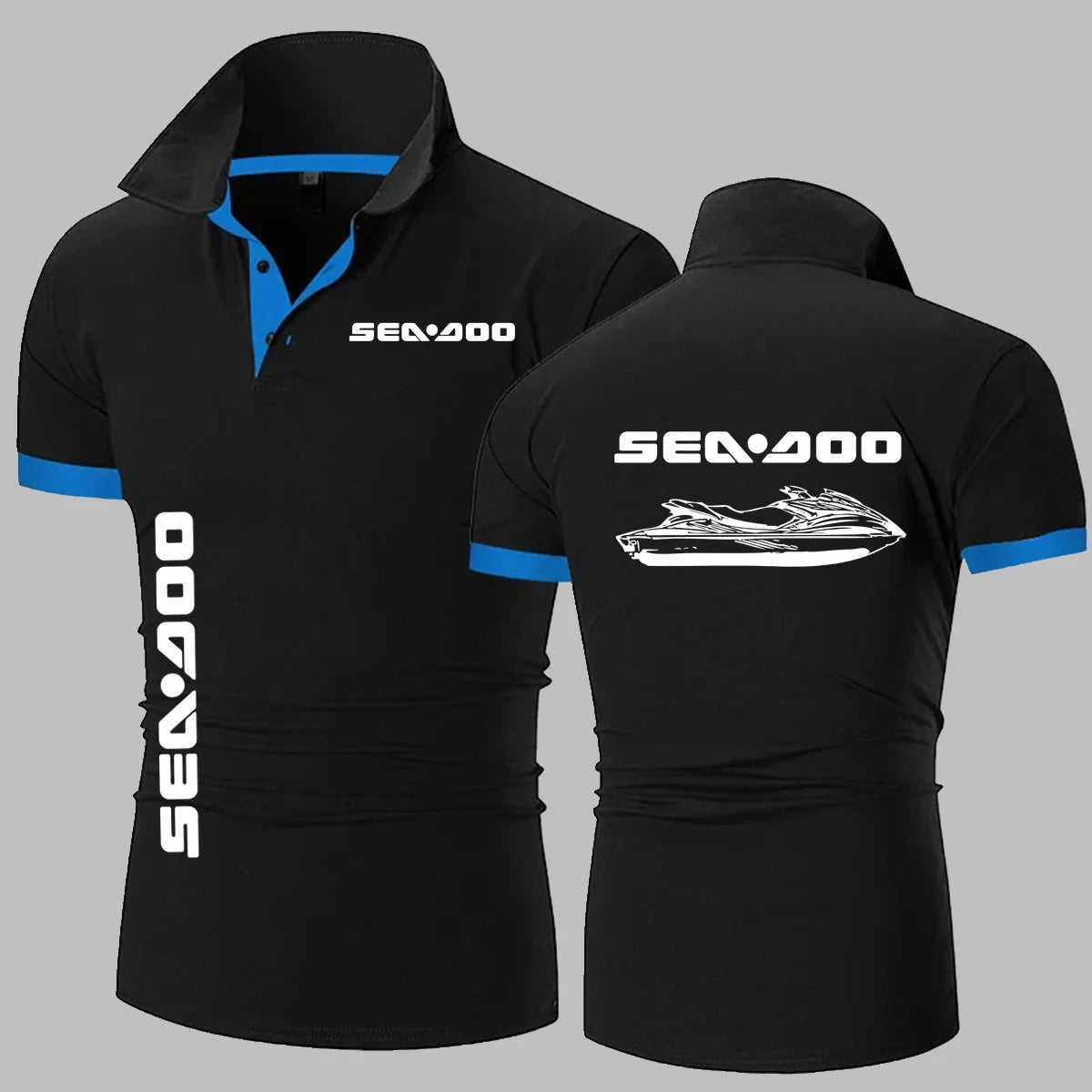 Sea Doo Seadoo Moto Summer Men's Polo Shirt Short Sleeve Round Neck Casual Polos Shirts Comfortable Polo TShirt Tops
