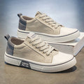 Spring Men's Canvas Shoes Slip On Flat Outdoor Men Sneakers Lightweight Driving Loafers Breathable Male Casual Canvas Shoes