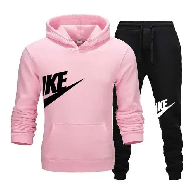 2025 Men's Sport Outfit, fashionable men's and women's casual suit hooded sweatshirt outdoor winter/spring sport hooded sweats