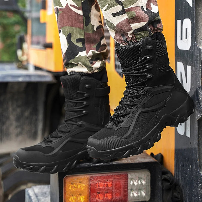 Winter Ankle Boots for Men Desert Hiking Men's Boots Outdoor Platform Original Trekking Shoes Waterproof Non-slip Masculino Bota